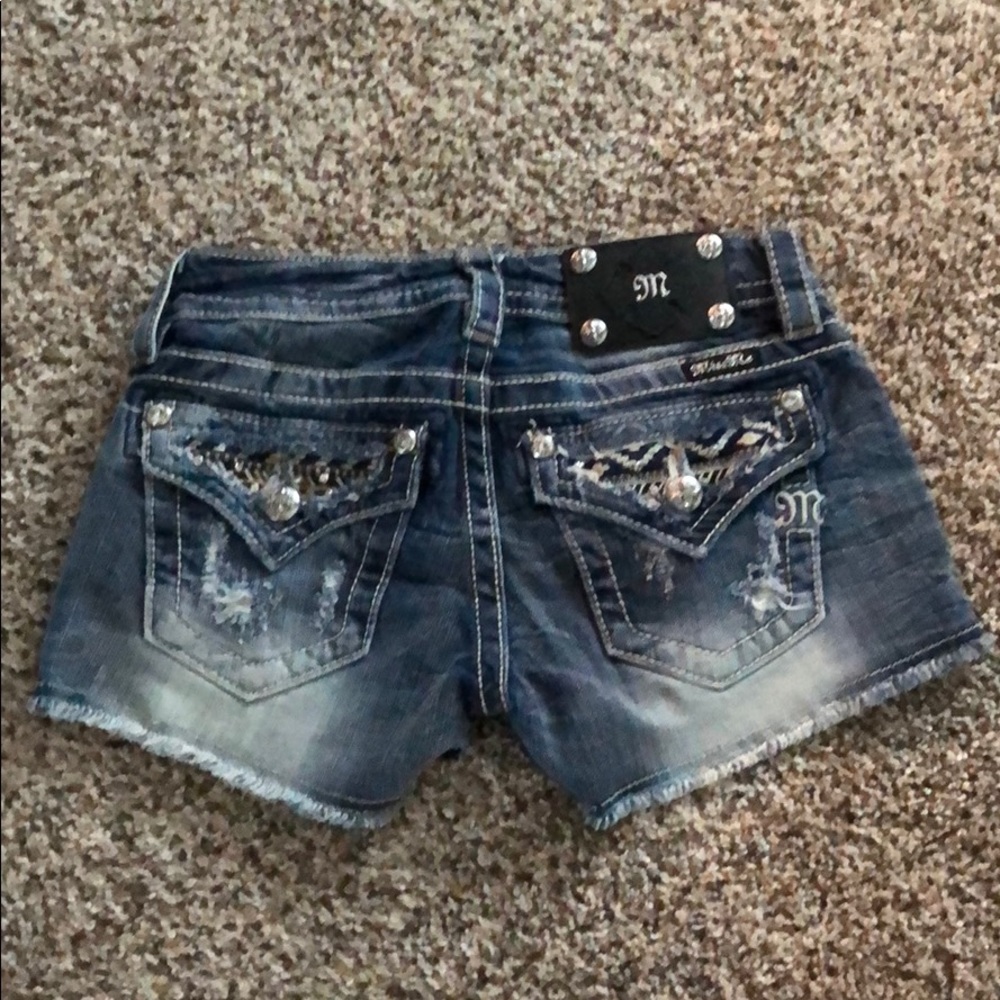 Miss Me Jean Signature Shorts